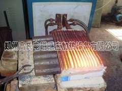 高頻淬火設(shè)備對圓鋼進(jìn)行局部透熱熱處理